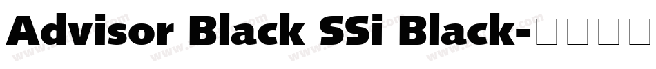Advisor Black SSi Black字体转换